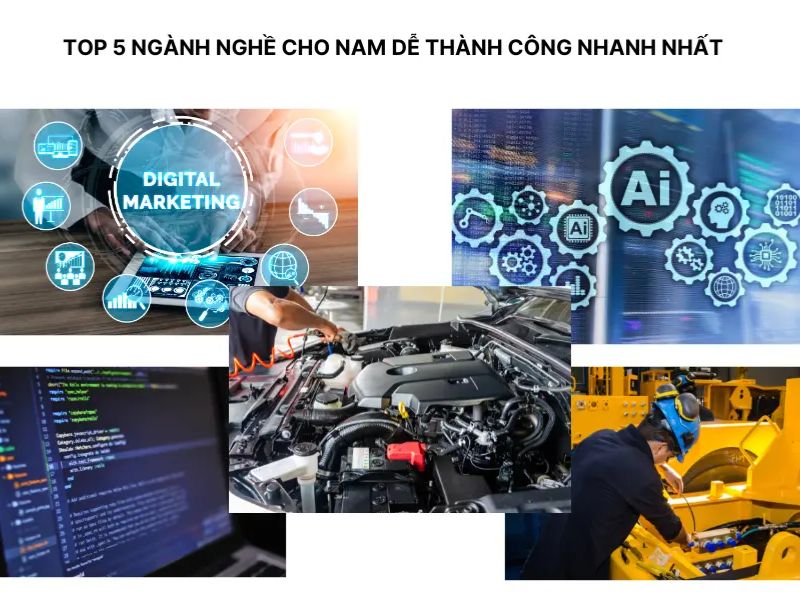 Con trai nên học nghề gì để có sự nghiệp thành công