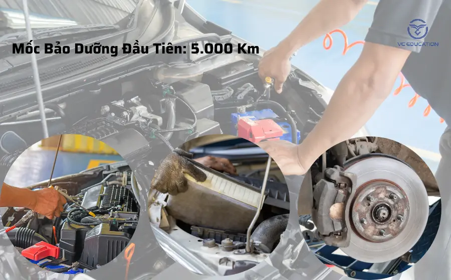 Mốc Bảo Dưỡng Tiếp Theo: 5.000 Km - Bảo Dưỡng Cấp Nhỏ