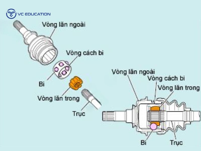 Bán Trục Cầu Nối Truyền Lực