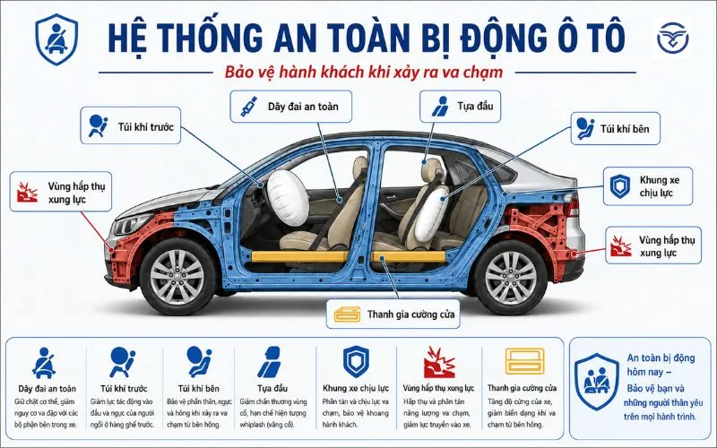 Hệ thống an toàn bị động ô tô