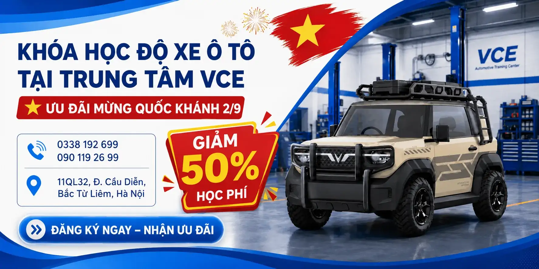 Khóa học độ xe ô tô tại VCE