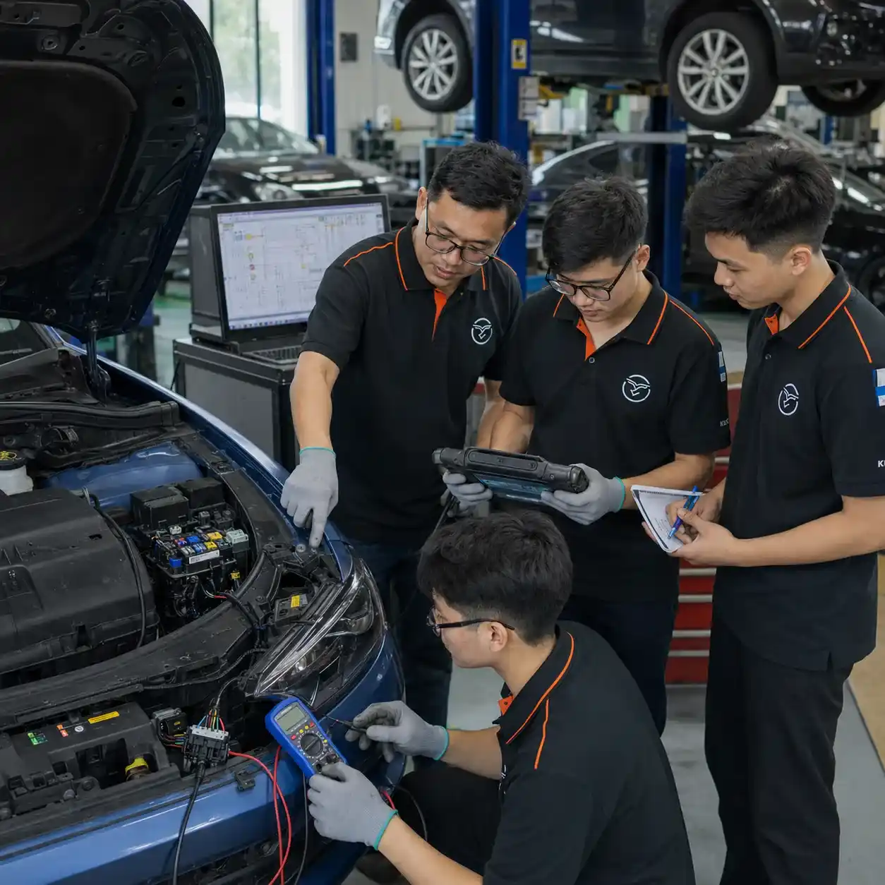 Khóa học điện thân xe ô tô tại VCE