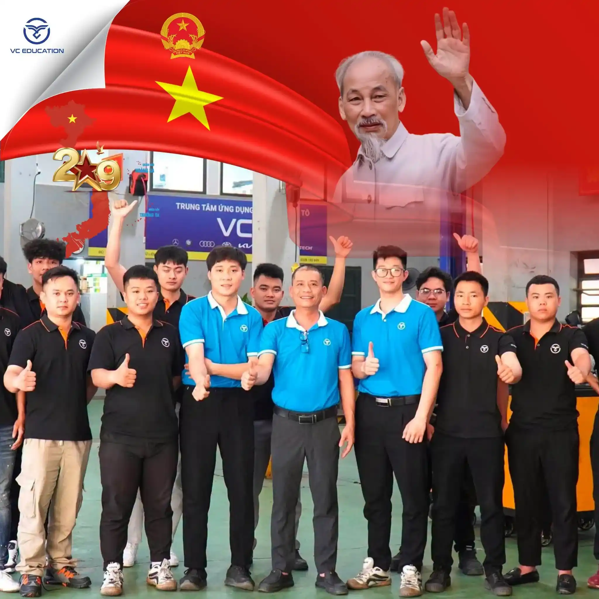 Ưu đãi khóa học sửa chữa ô tô mừng Quốc khánh 2/9 tại VCE