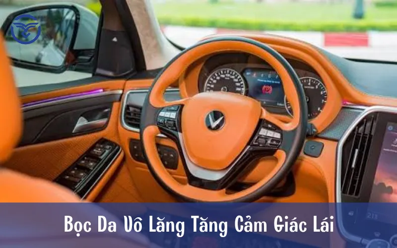 Bọc da vô lăng tăng cảm giác lái