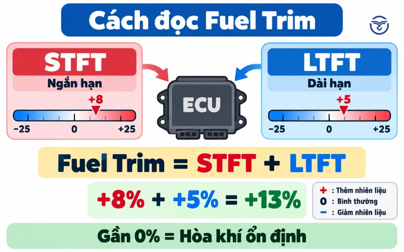 Cách đọc Fuel Trim
