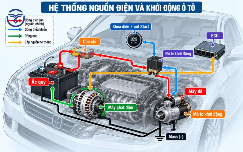 Hệ thống nguồn điện và khởi động